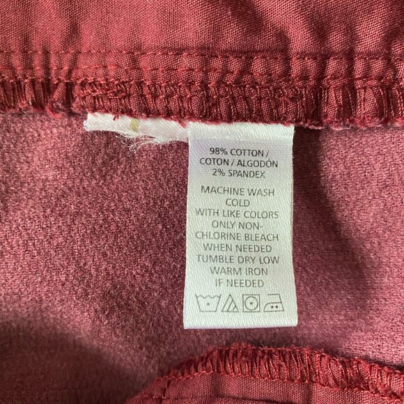 Loft Purple/Maroon Corduroy-style Skirt Sz 8 - Picture 5 of 7